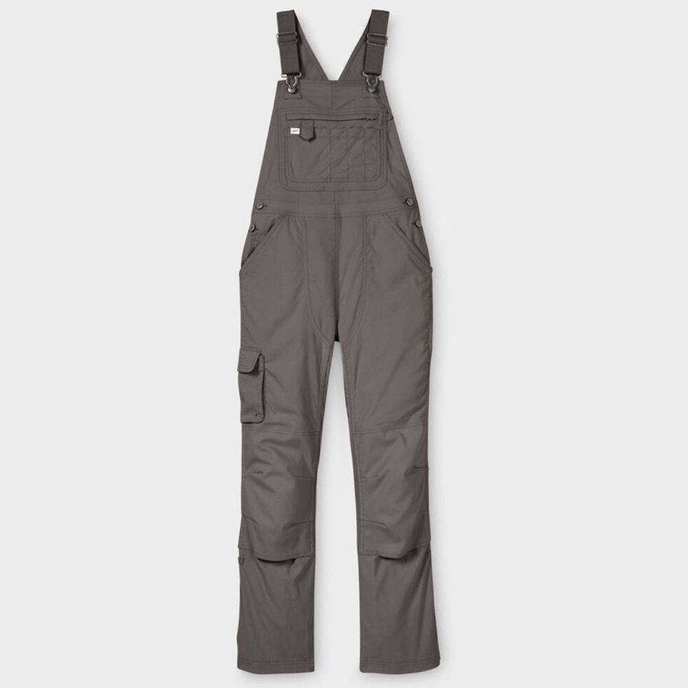 Women's Gray Utility Cargo Jumpsuit Overalls